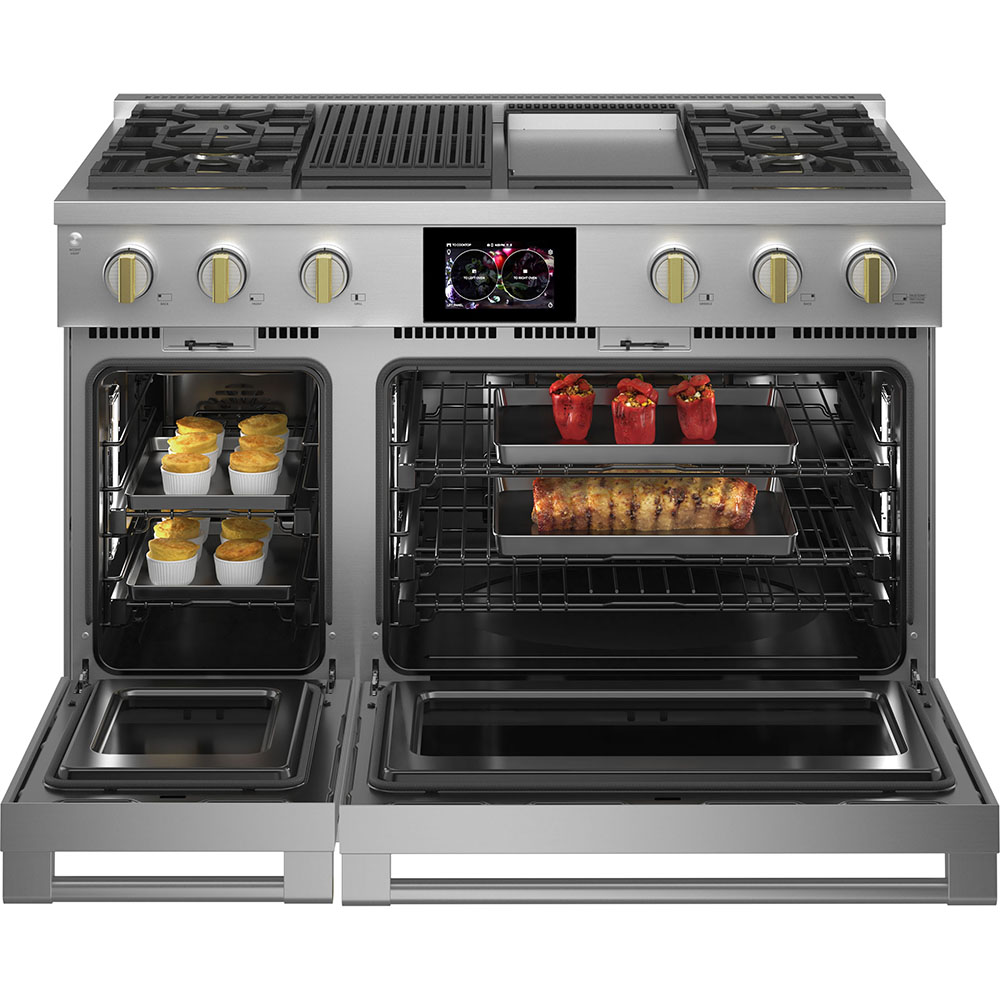 RANGE-48INCH-STAINLESS-STEEL-ZDP484NGTSS-MONOGROM-OPEN-IN-USE.jpg